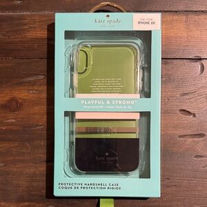 Kate Spade Olive and Black iPhone XR Case
